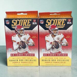 2021 Panini Score NFL Football 60 Card Hanger Box Sealed Lot of 2